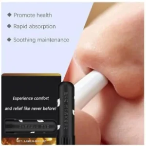 Bee Venom Nasal Inhaler Stick, Nasal Inhaler Stick for Prostate Wellness Inhaler Manual Nasal Aspirator (Black)